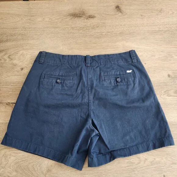 Vineyard Vines Women's Everyday Shorts Navy Blue 5" Inseam Size 10 MSRP $78 GUC - Picture 1 of 13